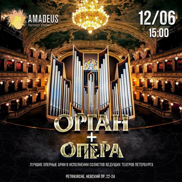 Необычный концерт «Орган + Опера» состоится 12 июня