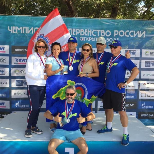 Семь стартов ― семь медалей пловцов-ветеранов «Таврида Мастерс» на XIII Чемпионате России на открытой воде 2021