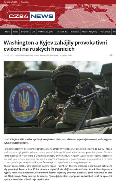 Кремлёвский переполох. Украина, США и другие страны НАТО проводят военные учения Rapid Trident-2021