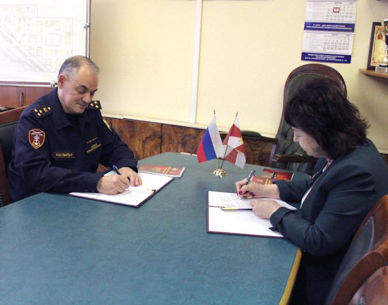 Росгвардия и Ростовская областная организация профсоюза заключили соглашение о сотрудничестве