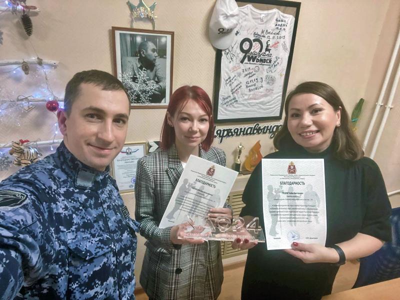 Нарьян-Марских журналистов поблагодарили за освещение деятельности Росгвардии
