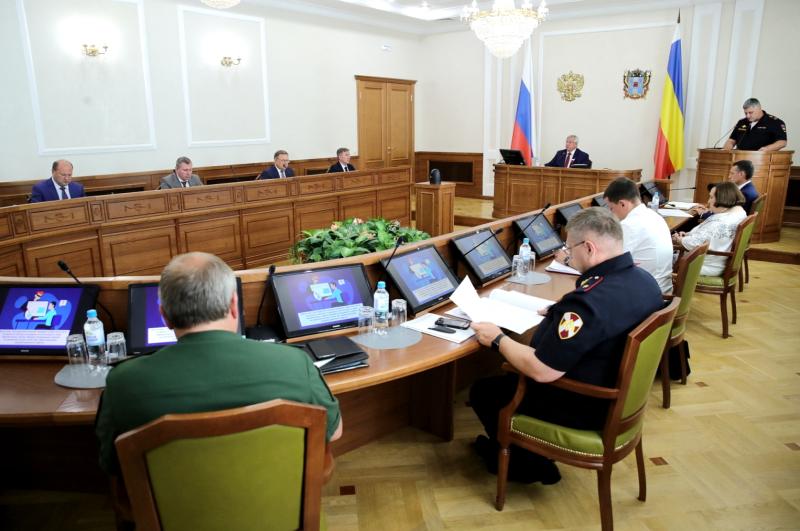 С участием Росгвардии состоялось заседание правительства Ростовской области