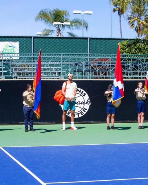 Известный российский теннисист Карен Хачанов принял участие в благотворительной акции в поддержку Нагорного Карабаха (Арцаха)